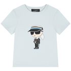 Boys Blue Logo T-Shirt, 3, hi-res