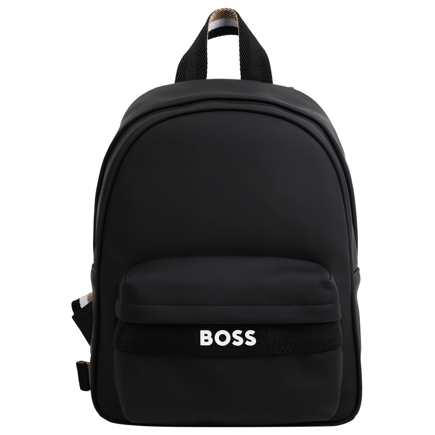 Boys Black Logo Backpack, 1, hi-res