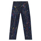 Boys Blue Cotton jeans, 1, hi-res