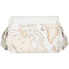 White & Beige Geo Map Baby Changing Bag, 1, hi-res