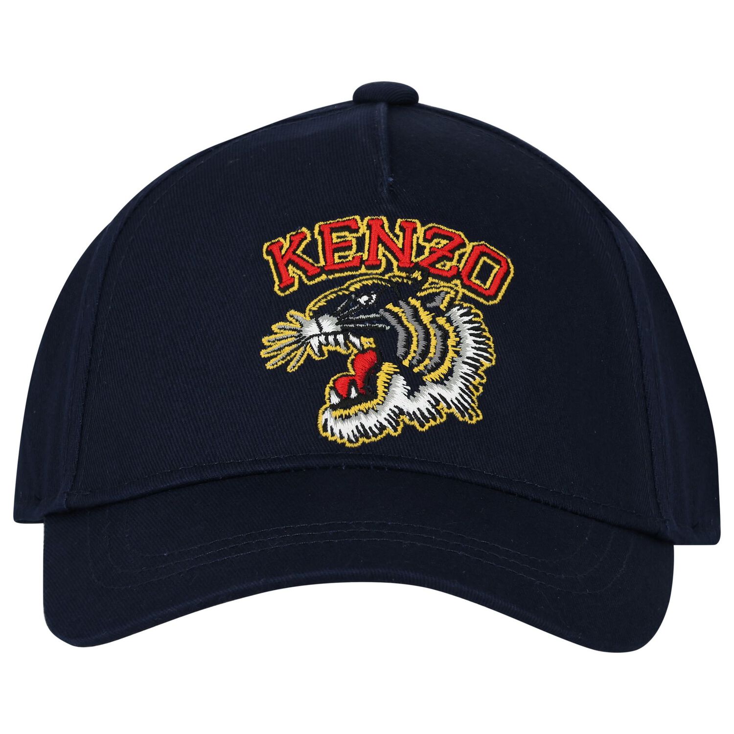 Navy Blue Tiger Logo Cap, 1, hi-res