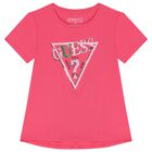 Girls Pink Logo T-Shirt, 2, hi-res
