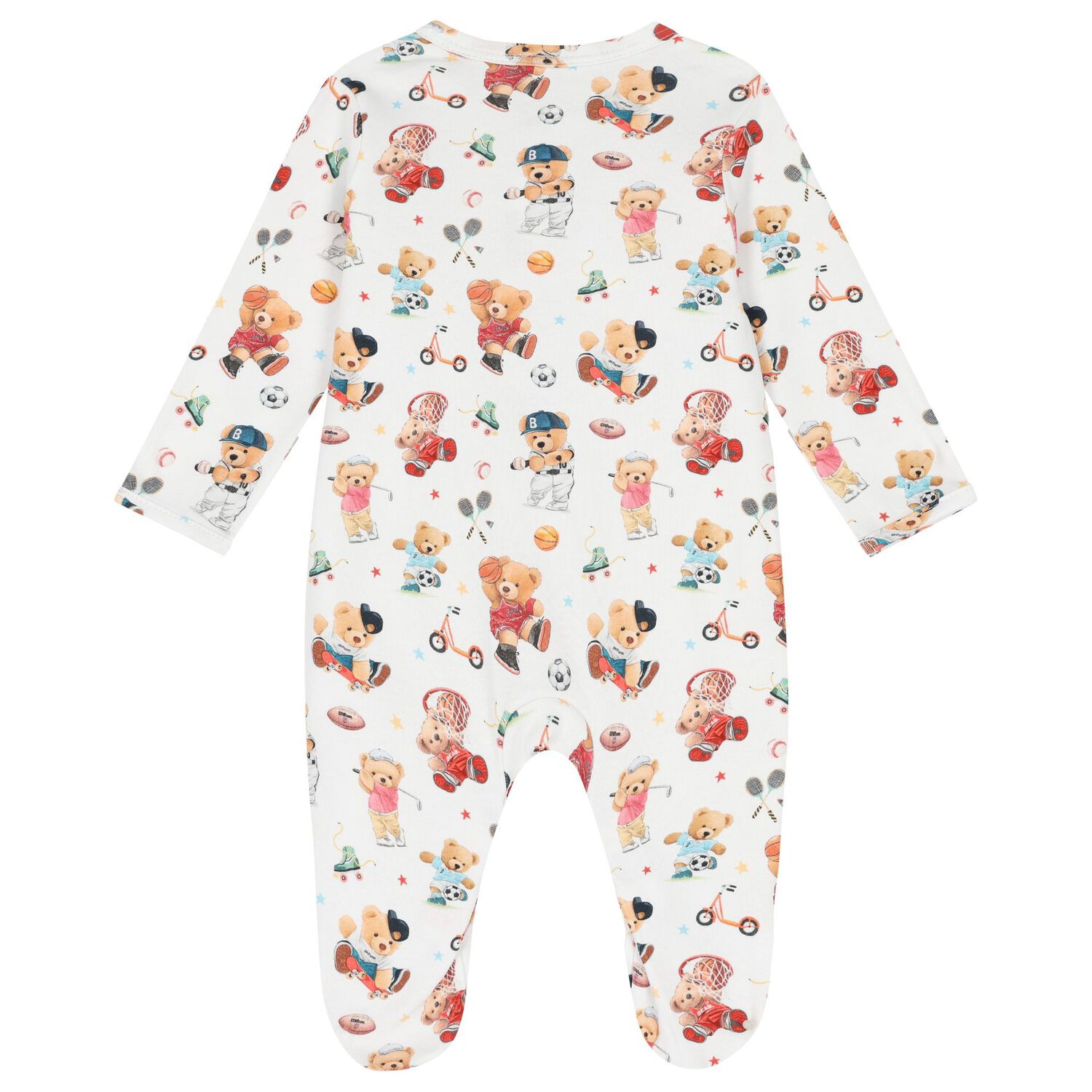 Baby Boys Playful Bear Babygrow Gift Set (3 Piece), 1, hi-res