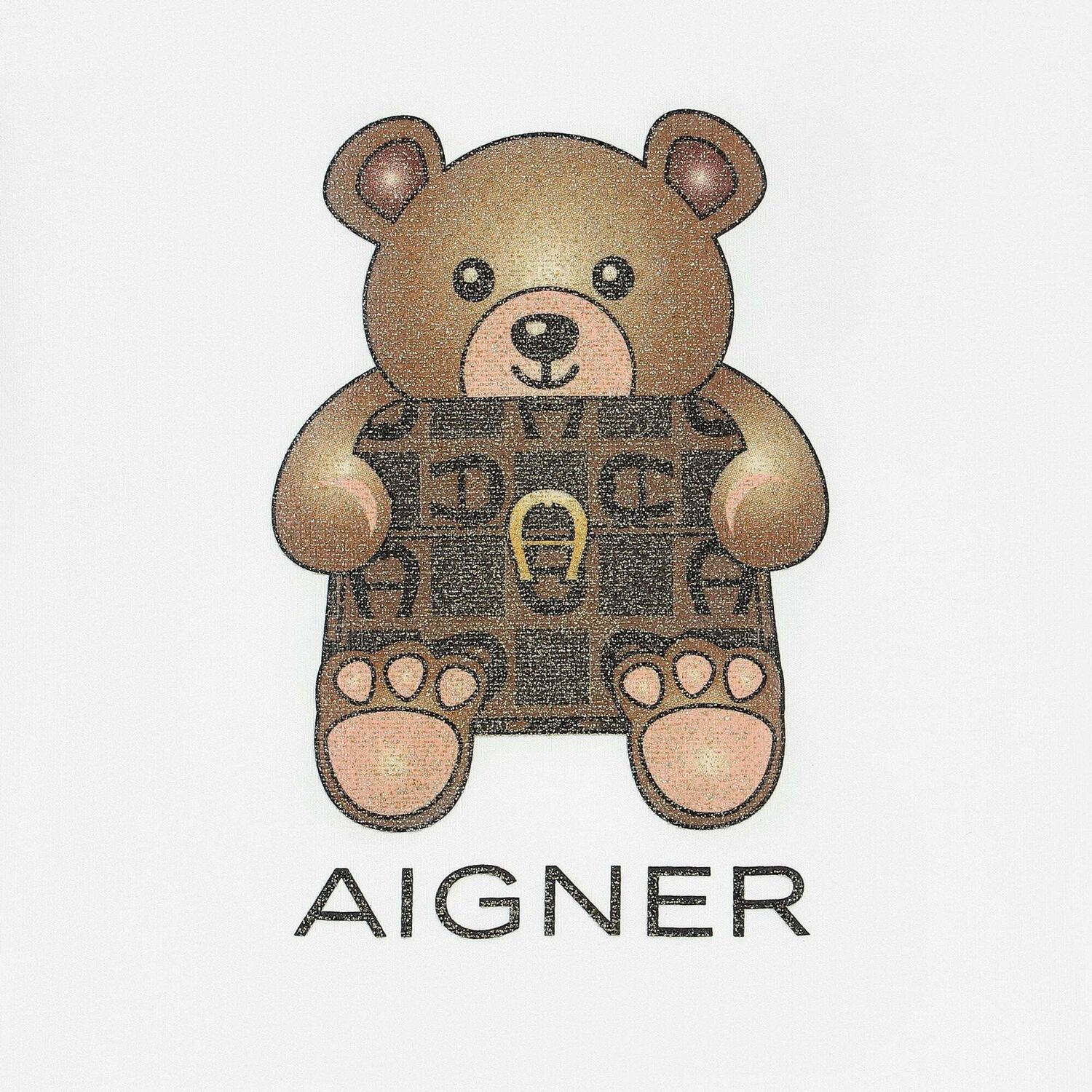 Girls Navy Teddy Bear T-Shirt, 3, hi-res image number null