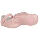 Baby Girls Pink Flower Pre Walker Shoes, 1, hi-res