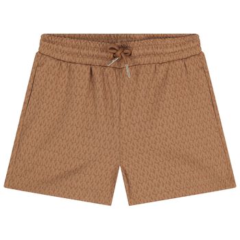 Girls Brown Logo Shorts