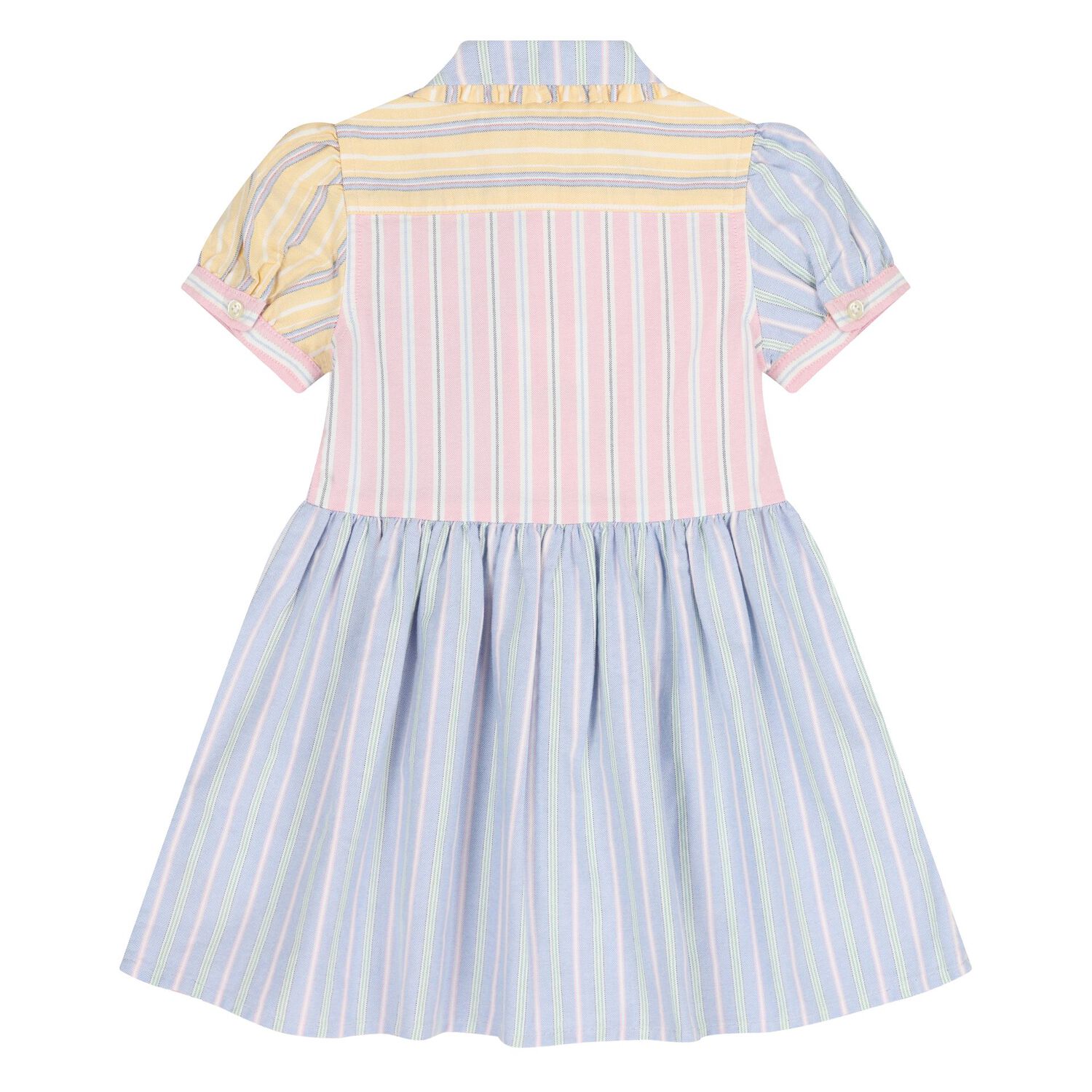 Baby Girls Multi-Coloured Striped Dress Set, 1, hi-res