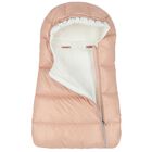 Pink & Ivory Down Padded Baby Nest, 2, hi-res