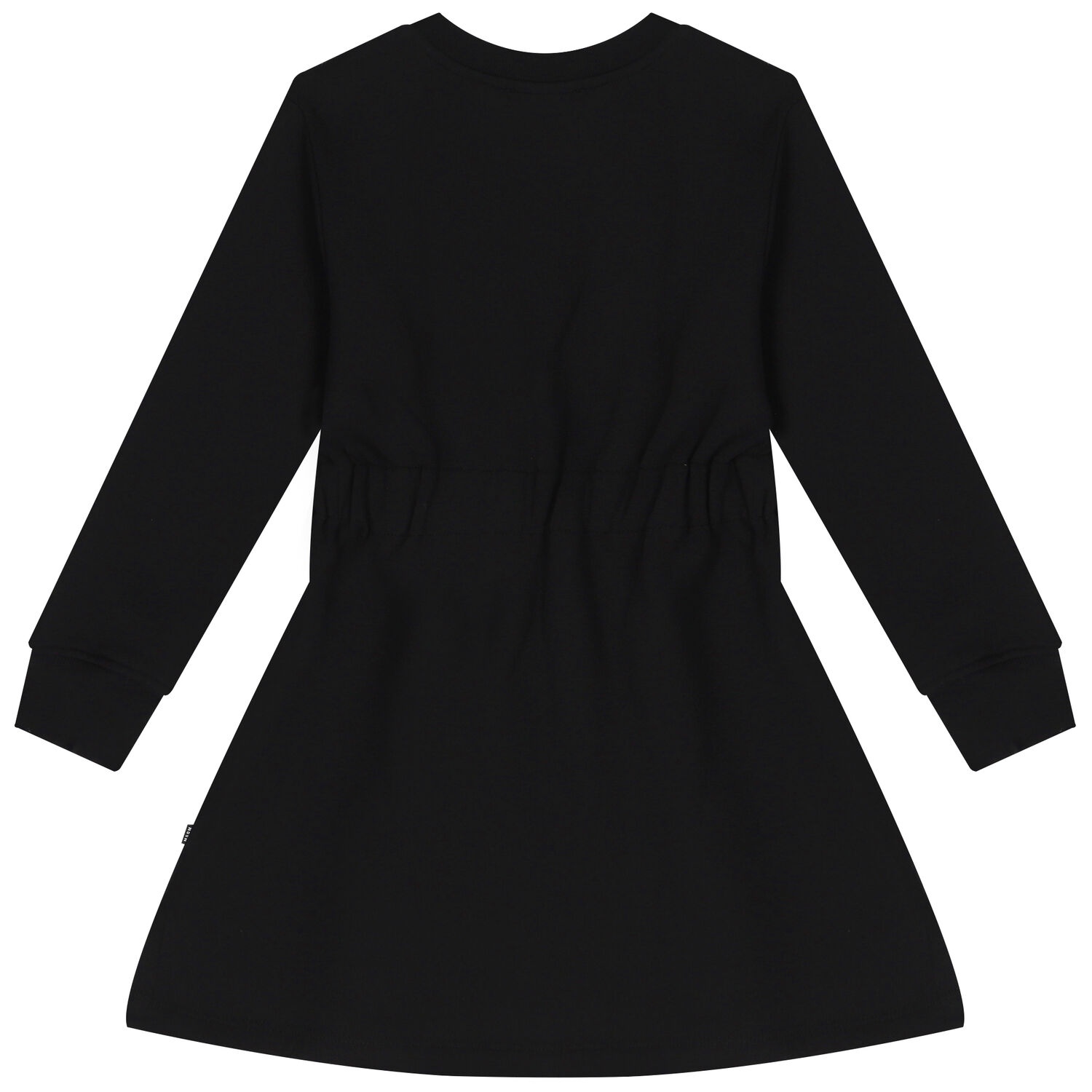 Girls Black Logo Dress, 1, hi-res