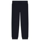Boys Navy Blue Logo Joggers Set, 1, hi-res