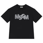 Boys Black Logo T-Shirt, 2, hi-res