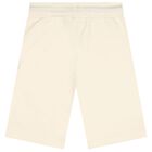 Boys Beige Logo Shorts, 2, hi-res