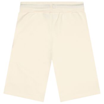 Boys Beige Logo Shorts