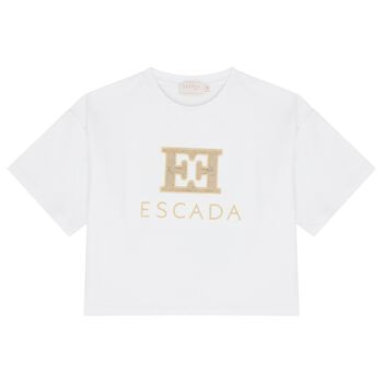 Girls White Logo T-Shirt