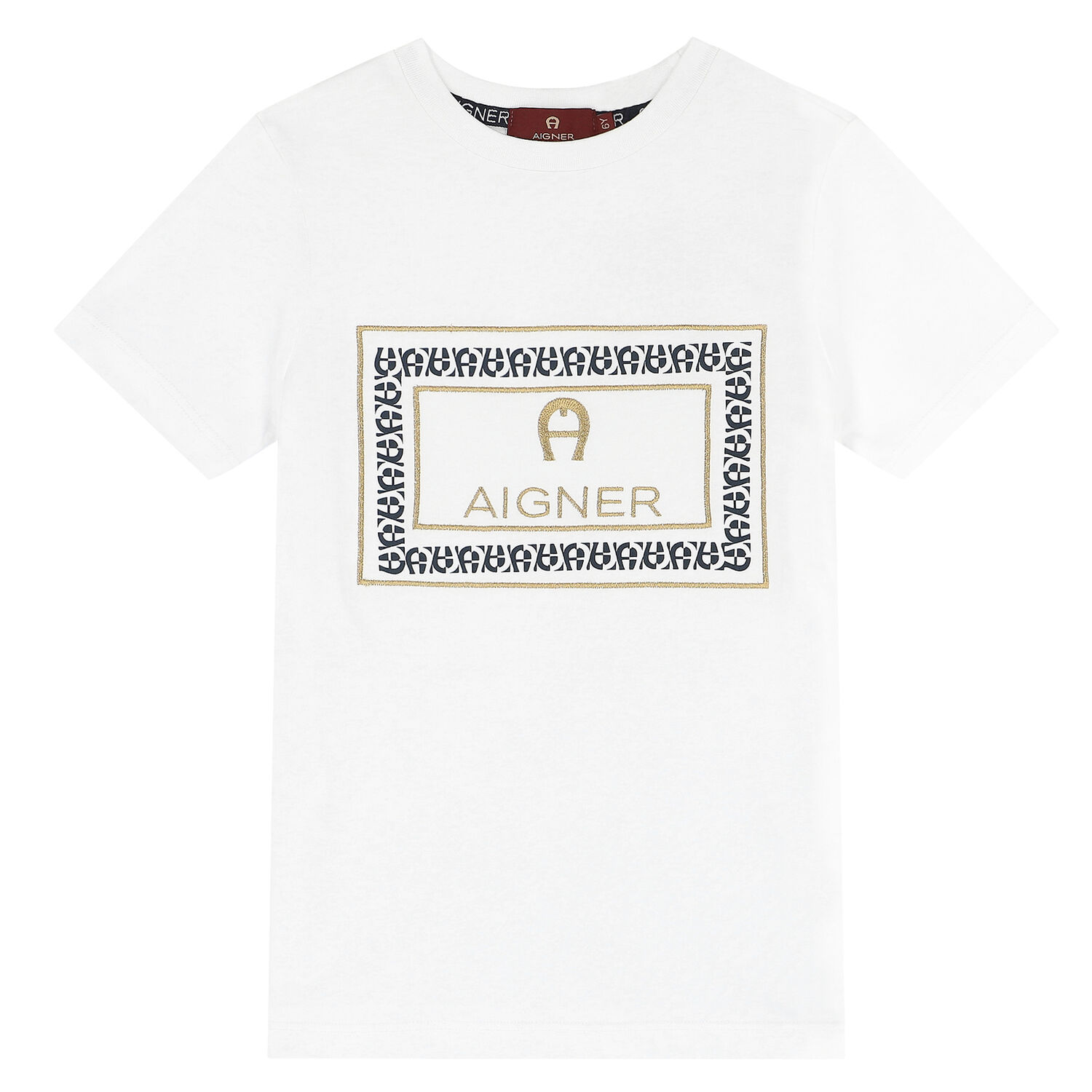 Boys White Logo T-Shirt, 1, hi-res image number null