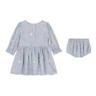 Baby Girls Blue Star Dress Set, 1, hi-res