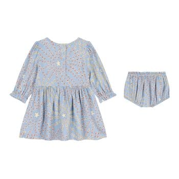 Baby Girls Blue Star Dress Set