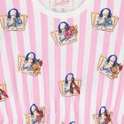 Girls White & Pink Striped Dress, 1, hi-res