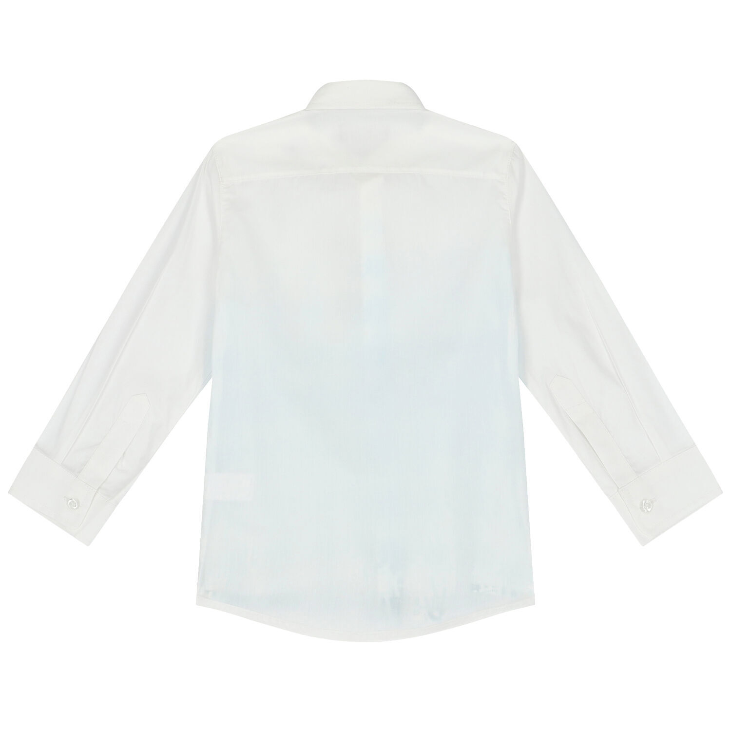 Boys White Logo Shirt, 1, hi-res