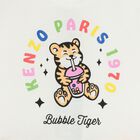 Younger Girls Ivory Bubble Tiger Dress, 1, hi-res