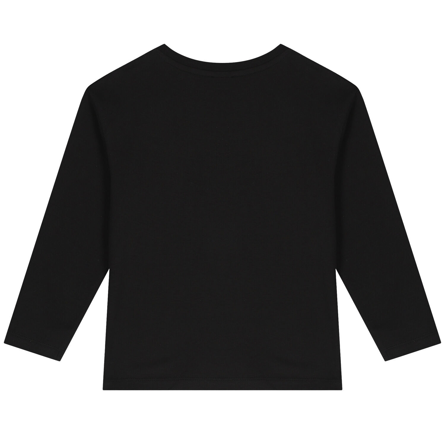 Girls Black Elephant Long Sleeve Top, 1, hi-res