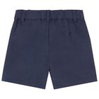 Younger Boys Navy Blue Shorts, 3, hi-res