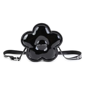 Girls Black Daisy Logo Handbag ( 19cm )