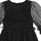 Girls Black Tulle Dress, 1, hi-res
