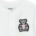 White Bear Logo Babygrow, 1, hi-res