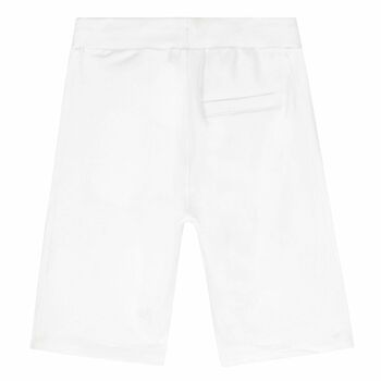 Boys White Logo Short
