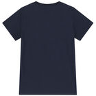 Boys Navy Blue Logo T-Shirt, 2, hi-res