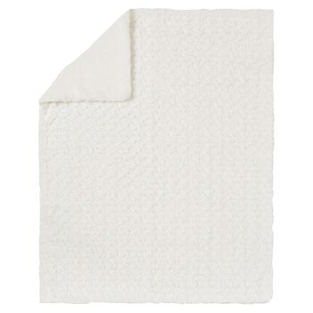 Plush White Baby Blanket