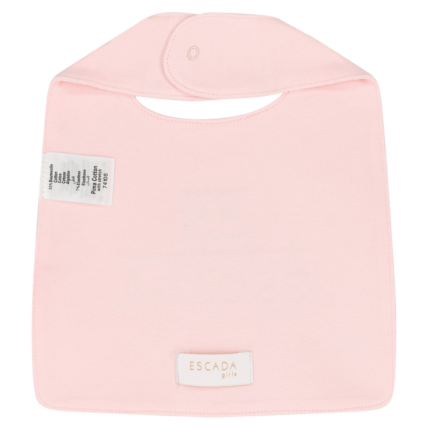 Baby Girls Pink Logo Bib, 2, hi-res