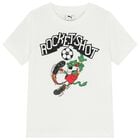 Boys White Logo T-Shirt, 1, hi-res