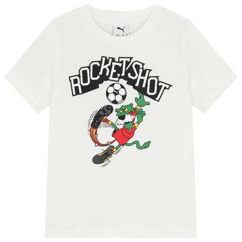 Boys White Logo T-Shirt