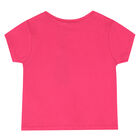 Girls Pink Striped Shorts Set, 1, hi-res