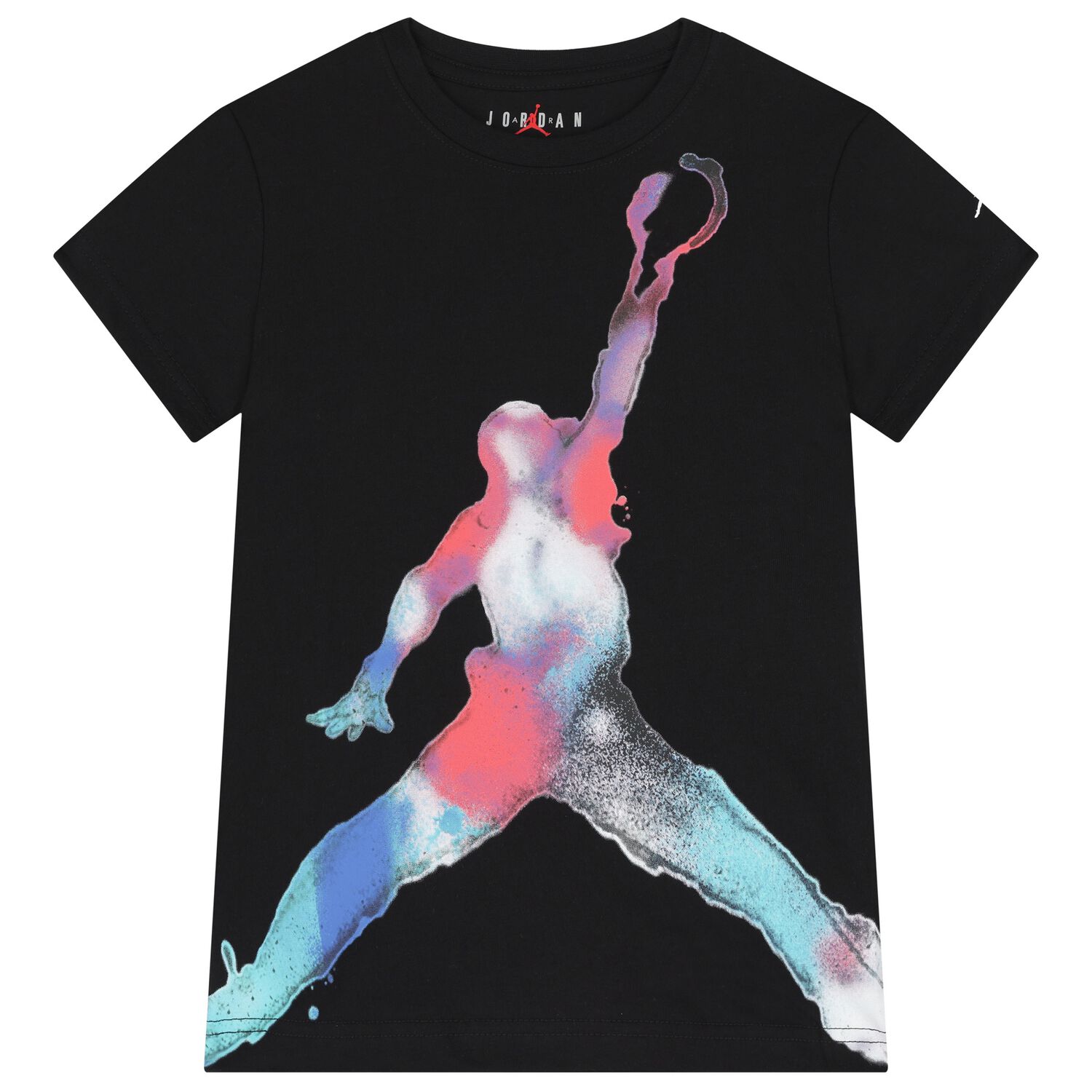 Boys Black Jordan Logo T-Shirt, 1, hi-res