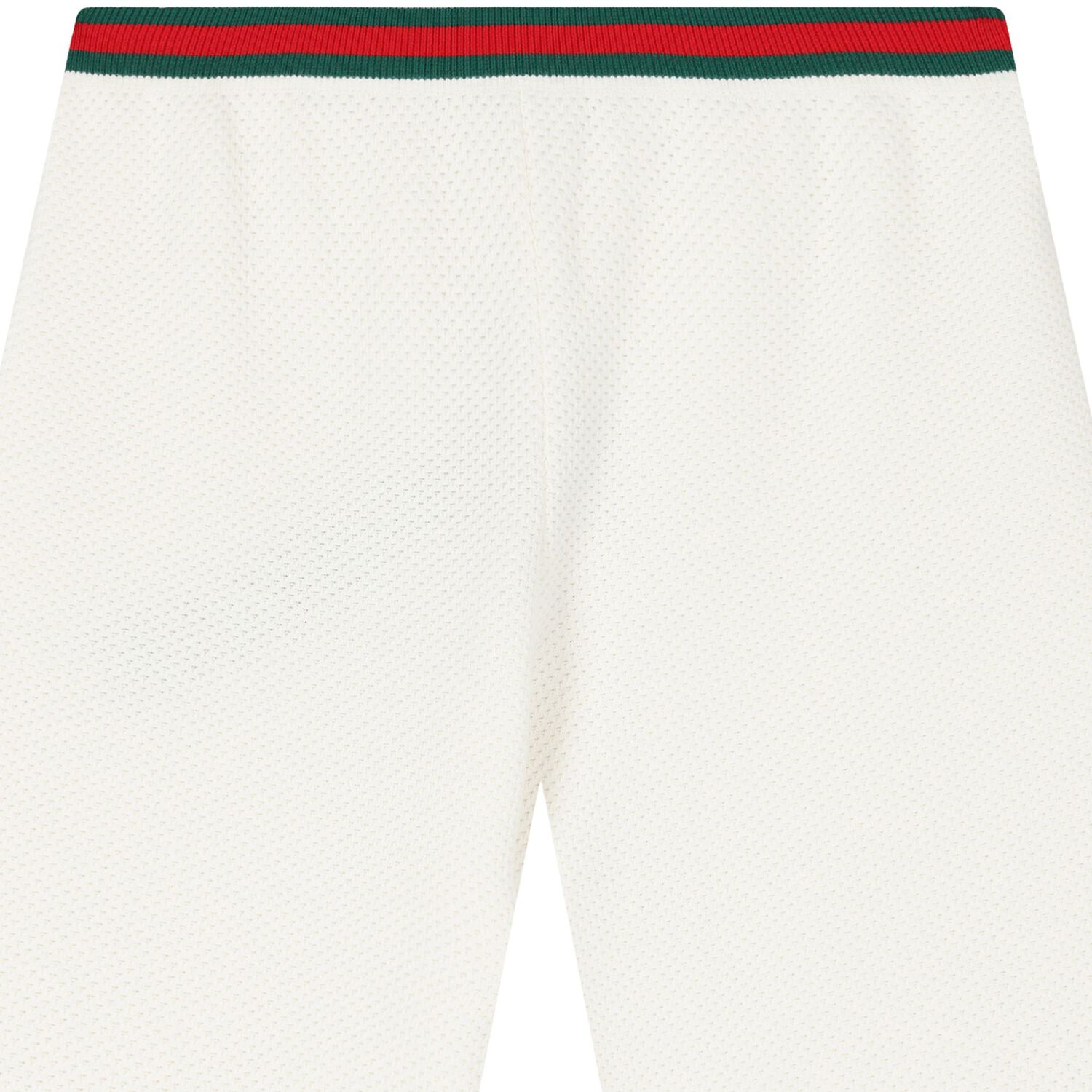 Ivory Cotton Web Striped Shorts, 1, hi-res image number null