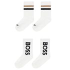 Boys White Logo Socks ( 2-Pack ), 1, hi-res