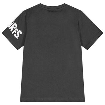 Boys Grey Smurfs T-Shirt