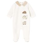 Ivory & Beige Babygrow, 1, hi-res
