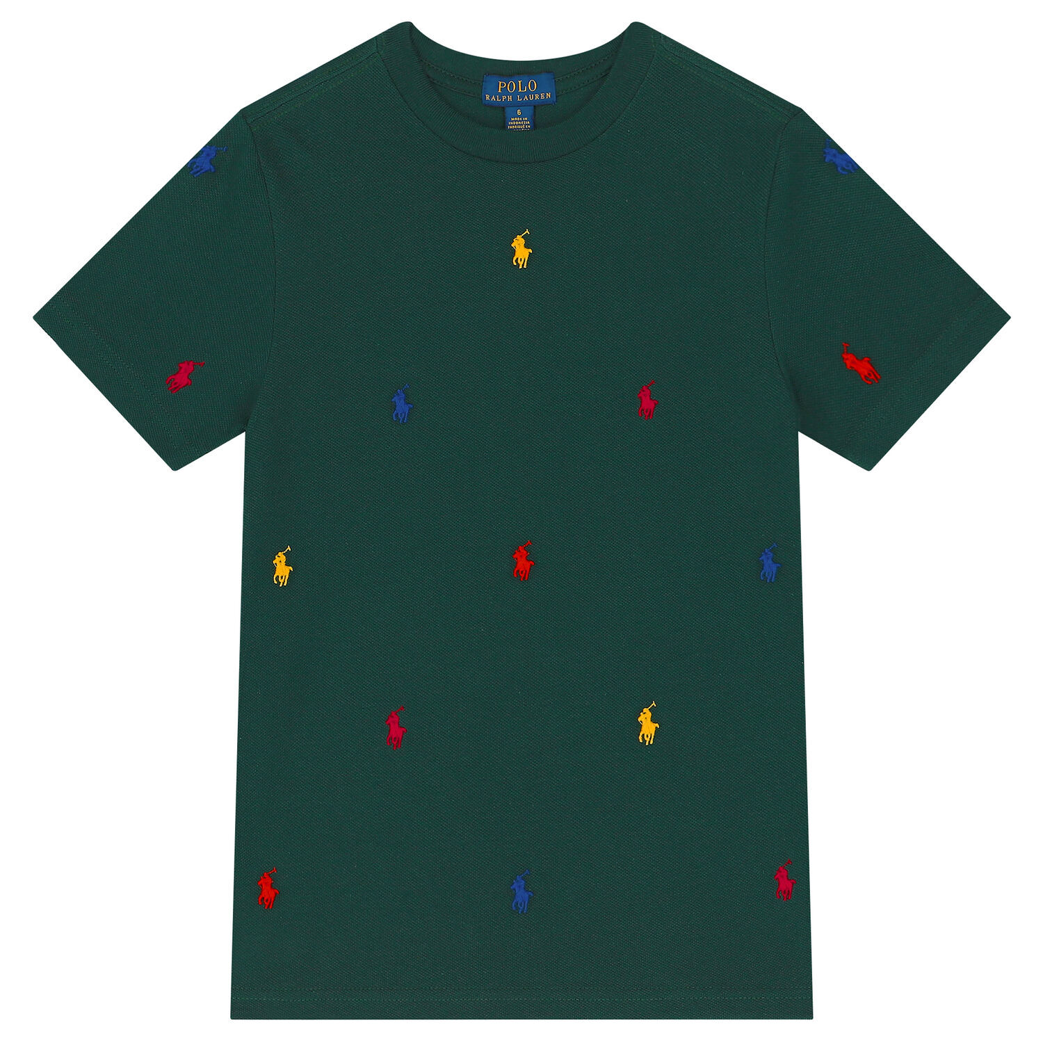 Boys Green Logo T-Shirt, 1, hi-res