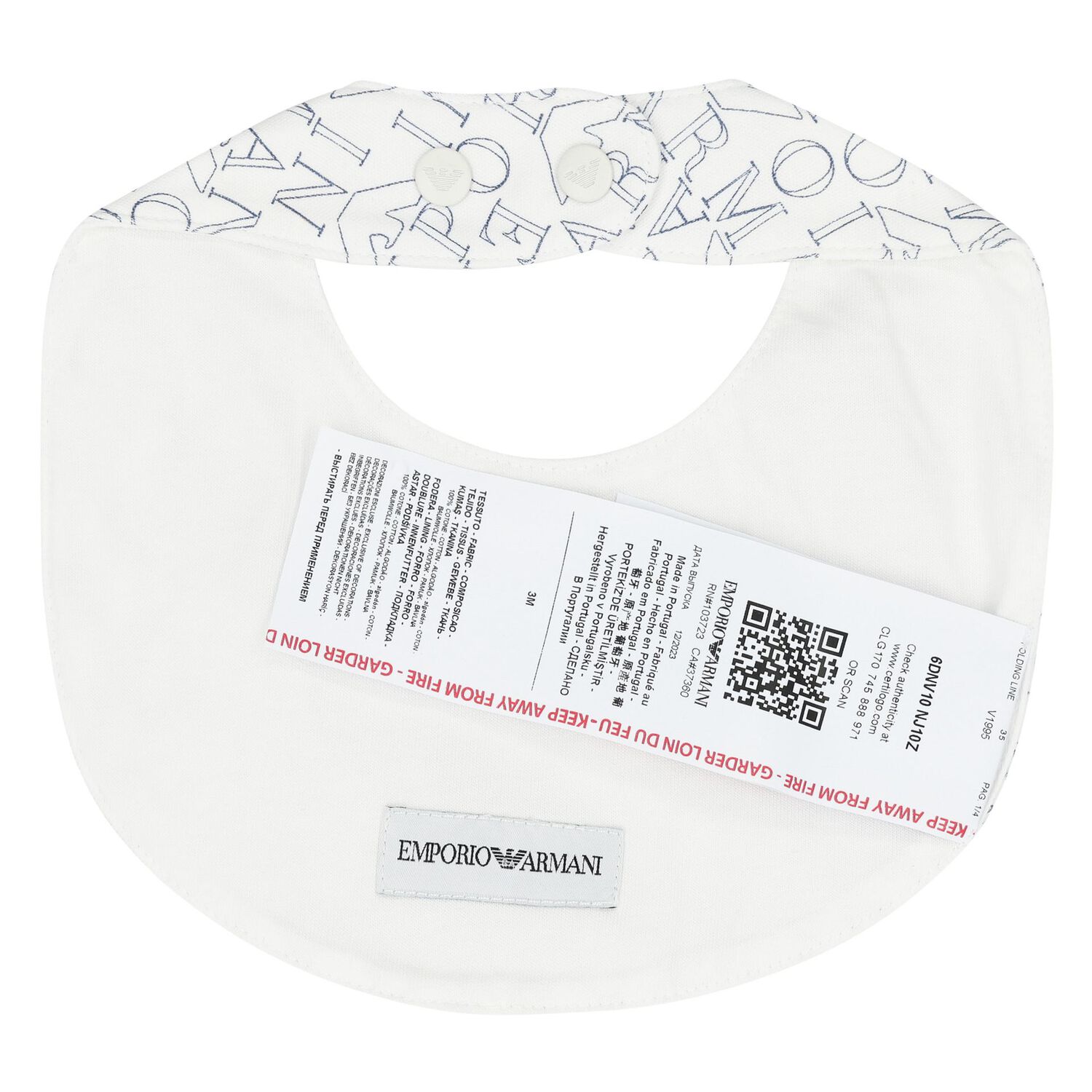 Baby Boys White & Navy Blue Logo Babygrow Set, 2, hi-res