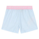 Girls White & Blue Polo Bear Pyjamas, 1, hi-res