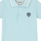 Younger Boys Blue Logo Polo Shirt, 1, hi-res