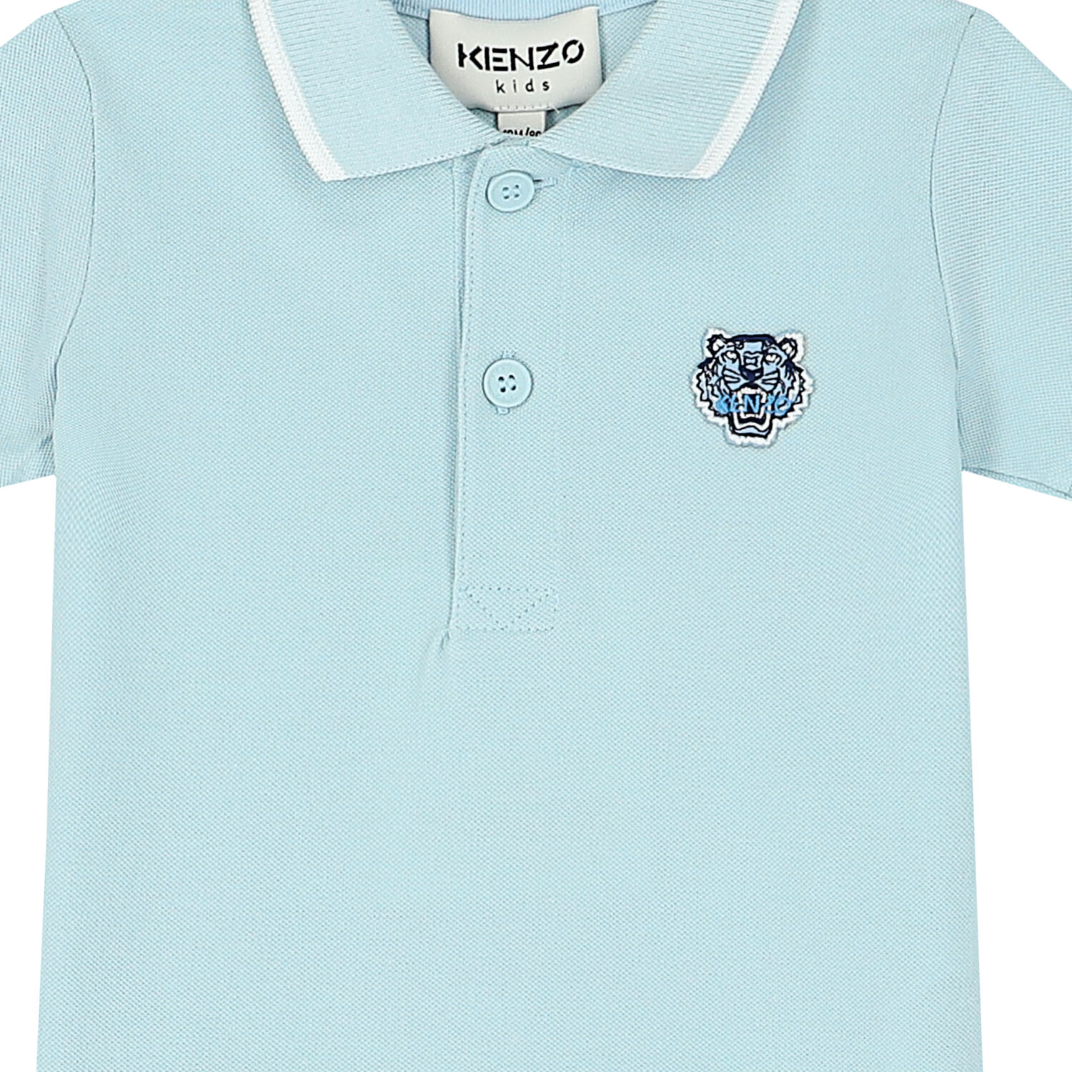 Younger Boys Blue Logo Polo Shirt, 1, hi-res