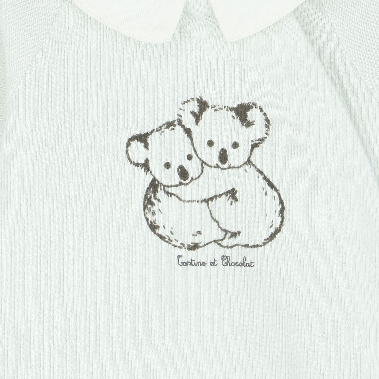 Blue Koala Ribbed Babygrow, 1, hi-res