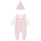 Baby Girls Ivory & Pink Babygrow Gift Set, 1, hi-res