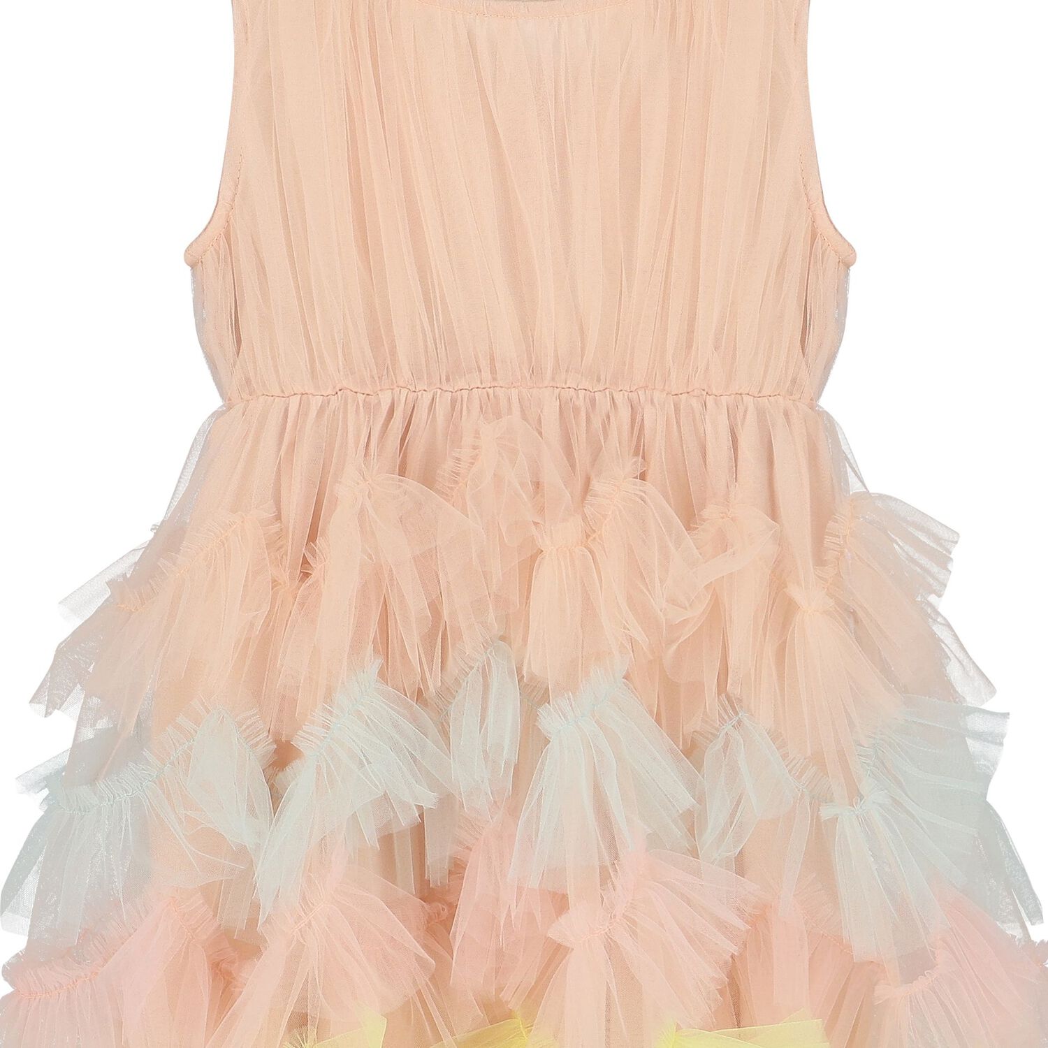 Girls Pink Ruffled Tulle Dress, 1, hi-res image number null