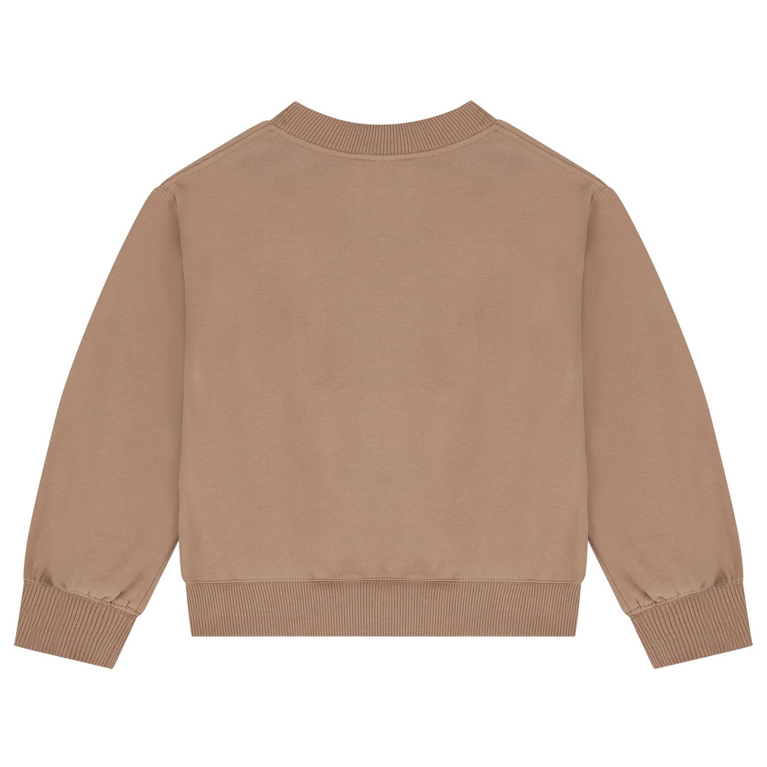 Girls Beige Logo Sweatshirt, 1, hi-res image number null